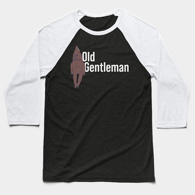 Old Gentleman of Raahe Text - Cowskin Suit - Diving Dress Baseball T-Shirt by DeWinnes